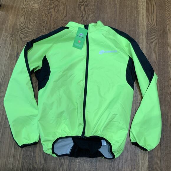 NWT Sponeed Men Elite Neon Yellow Thermal Riding Cycling Full Zip Jacket Large - Picture 4 of 16